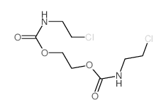 2-(2-chloroethylcarbamoyloxy)ethyl N-(2-chloroethyl)carbamate结构式