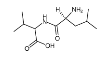 N-L-leucyl-Ξ-valine Structure