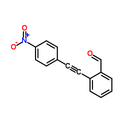 2-[(4-Nitrophenyl)ethynyl]benzaldehyde Structure