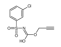 prop-2-ynyl N-(3-chlorophenyl)sulfonylcarbamate结构式