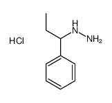 (1-phenylpropylamino)azanium,chloride Structure