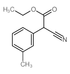 Benzeneacetic acid, a-cyano-3-methyl-, ethyl ester结构式