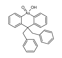 10,10-dibenzyl-5-oxo-5,10-dihydro-5λ5-acridarsin-5-ol Structure