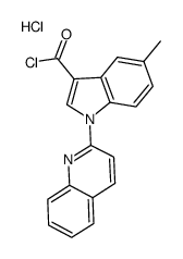 3-chlorocarbonyl-5-methyl-1-(quinol-2-yl)-1H-indole hydrochloride Structure