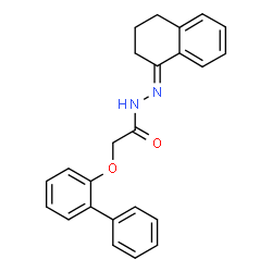 2-(2-biphenylyloxy)-N'-(3,4-dihydro-1(2H)-naphthalenylidene)acetohydrazide Structure