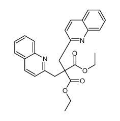 diethyl 2,2-bis(quinolin-2-ylmethyl)propanedioate Structure
