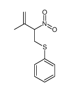 (3-methyl-2-nitrobut-3-enyl)sulfanylbenzene结构式