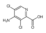 4-amino-3,5-dichloropyridine-2-carboxylic acid结构式