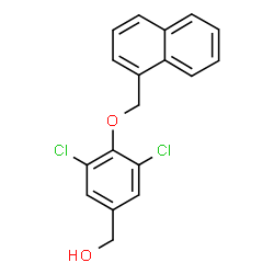 3,5-DICHLORO-4-(1-NAPHTHALENYLMETHOXY)-BENZENEMETHANOL Structure