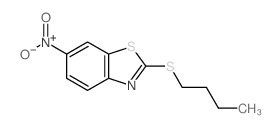 n-Butyl-6-nitrobenzothiazolyl-2-sulfide Structure
