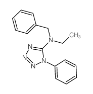 5-[Ethyl(benzylamino)]-1-phenyltetrazole Structure