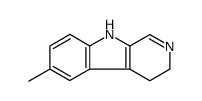 6-methyl-4,9-dihydro-3H-pyrido[3,4-b]indole Structure