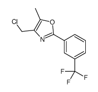 4-(chloromethyl)-5-methyl-2-[3-(trifluoromethyl)phenyl]-1,3-oxazole Structure