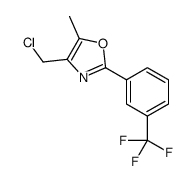 4-(chloromethyl)-5-methyl-2-[3-(trifluoromethyl)phenyl]-1,3-oxazole结构式