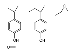 4-tert-butylphenol,formaldehyde,4-(2-methylbutan-2-yl)phenol,2-methyloxirane结构式