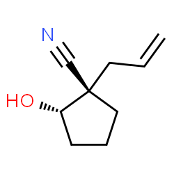 Cyclopentanecarbonitrile, 2-hydroxy-1-(2-propenyl)-, (1S,2S)- (9CI) Structure