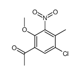 5-CHLORO-2-METHOXY-4-METHYL-3-NITROACETOPHENONE Structure