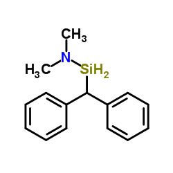 1-(Diphenylmethyl)-N,N-dimethylsilanamine structure