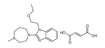 (E)-but-2-enedioic acid,1-(2-ethoxyethyl)-2-(4-methyl-1,4-diazepan-1-yl)benzimidazole Structure