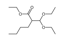 2-diethoxymethyl-hexanoic acid ethyl ester Structure