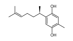 2-[(R)-1,5-Dimethyl-4-hexenyl]-5-methylhydroquinone结构式