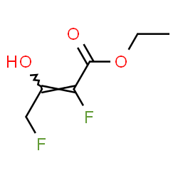 2-Butenoic acid,2,4-difluoro-3-hydroxy-,ethyl ester structure