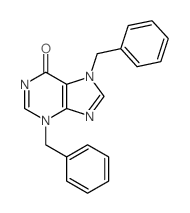 3,7-dibenzylpurin-6-one结构式