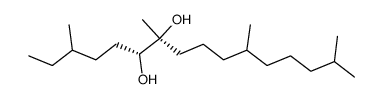 (10S,11R)-10,11-dihydroxy-2,6,10,14-tetramethylhexadecane结构式