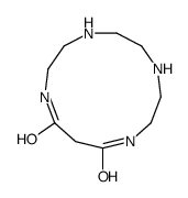 1,4,7,10-tetrazacyclotridecane-11,13-dione结构式