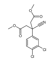 dimethyl 3-cyano-3-(3,4-dichlorophenyl)pentanedioate结构式