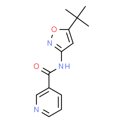 3-Pyridinecarboxamide,N-[5-(1,1-dimethylethyl)-3-isoxazolyl]-(9CI)结构式