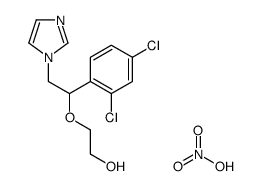 2-[1-(2,4-dichlorophenyl)-2-imidazol-1-ylethoxy]ethanol,nitric acid Structure