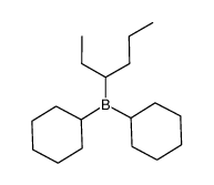 3-hexyldicyclohexylborane Structure