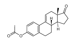 3-acetoxy-1,3,5(10),9(11)-estratetraen-17-one Structure