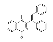 2-(1,2-diphenyl-vinyl)-1-methyl-1H-quinazolin-4-one结构式