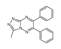 3-methyl-6,7-diphenyl-[1,2,4]triazolo[4,3-b][1,2,4]triazine Structure