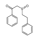 1-phenyl-2-(2-phenylethylsulfinyl)ethanone结构式