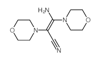 3-amino-2,3-dimorpholin-4-yl-prop-2-enenitrile结构式