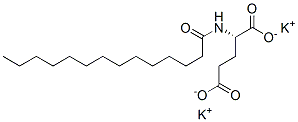 L-Glutamic acid, N-(1-oxotetradecyl)-, potassium salt (9CI) Structure