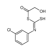 3-Chlorophenyldithiocarbamic acid carboxymethyl ester结构式