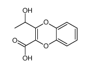 2-(1-hydroxyethyl)-1,4-benzodioxine-3-carboxylic acid结构式