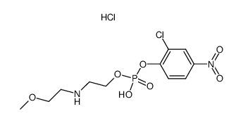 2-chloro-4-nitrophenyl (2-((2-methoxyethyl)amino)ethyl) hydrogen phosphate hydrochloride结构式