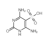 5-Pyrimidinesulfonic acid, 4, 6-diamino-2-hydroxy-结构式
