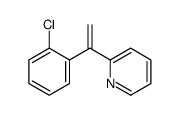 Pyridine,2-[1-(2-chlorophenyl)ethenyl]- Structure