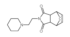 2-(2-piperidin-1-ylethyl)-3a,4,7,7a-tetrahydro-octahydro-1H-4,7-epoxyisoindole-1,3-dione结构式