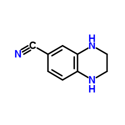 6-Quinoxalinecarbonitrile,1,2,3,4-tetrahydro- Structure