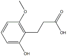 3-(2-hydroxy-6-methoxyphenyl)propanoic acid结构式