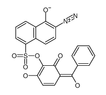 3-benzoyl-2,6-dihydroxyphenyl 6-diazo-5,6-dihydro-5-oxonaphthalene-1-sulphonate结构式