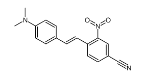 4-[2-[4-(dimethylamino)phenyl]ethenyl]-3-nitrobenzonitrile Structure