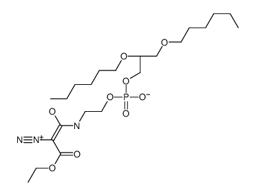 1,2-di-O-hexylglycero-3-(ethyl diazomalonamidoethyl phosphate) Structure
